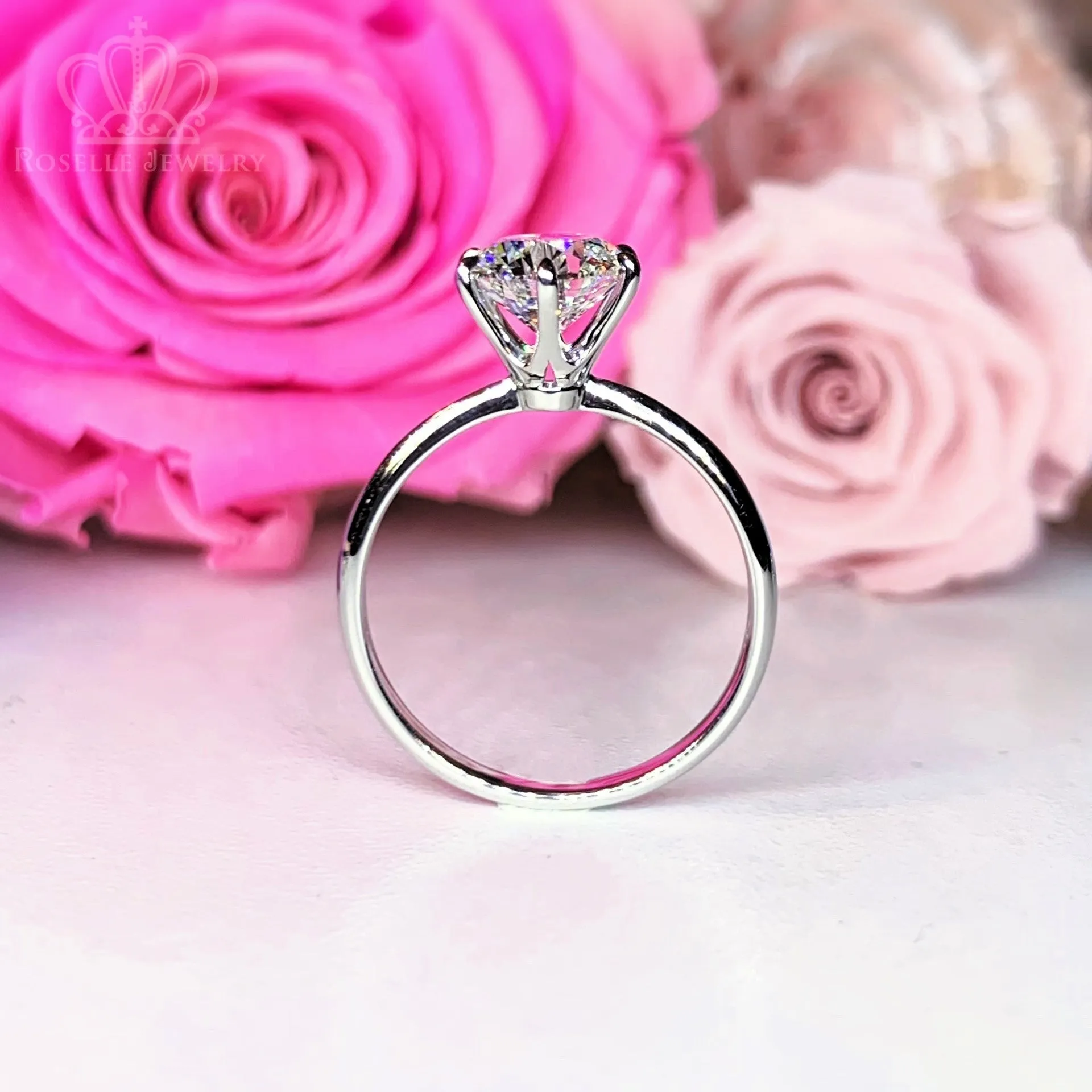 1.50CT Six Prong Solitaire Engagement Ring - KNT2