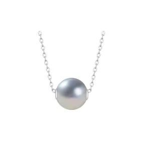 18K Solid Gold Akoya Madama Pearl Necklace KN00188