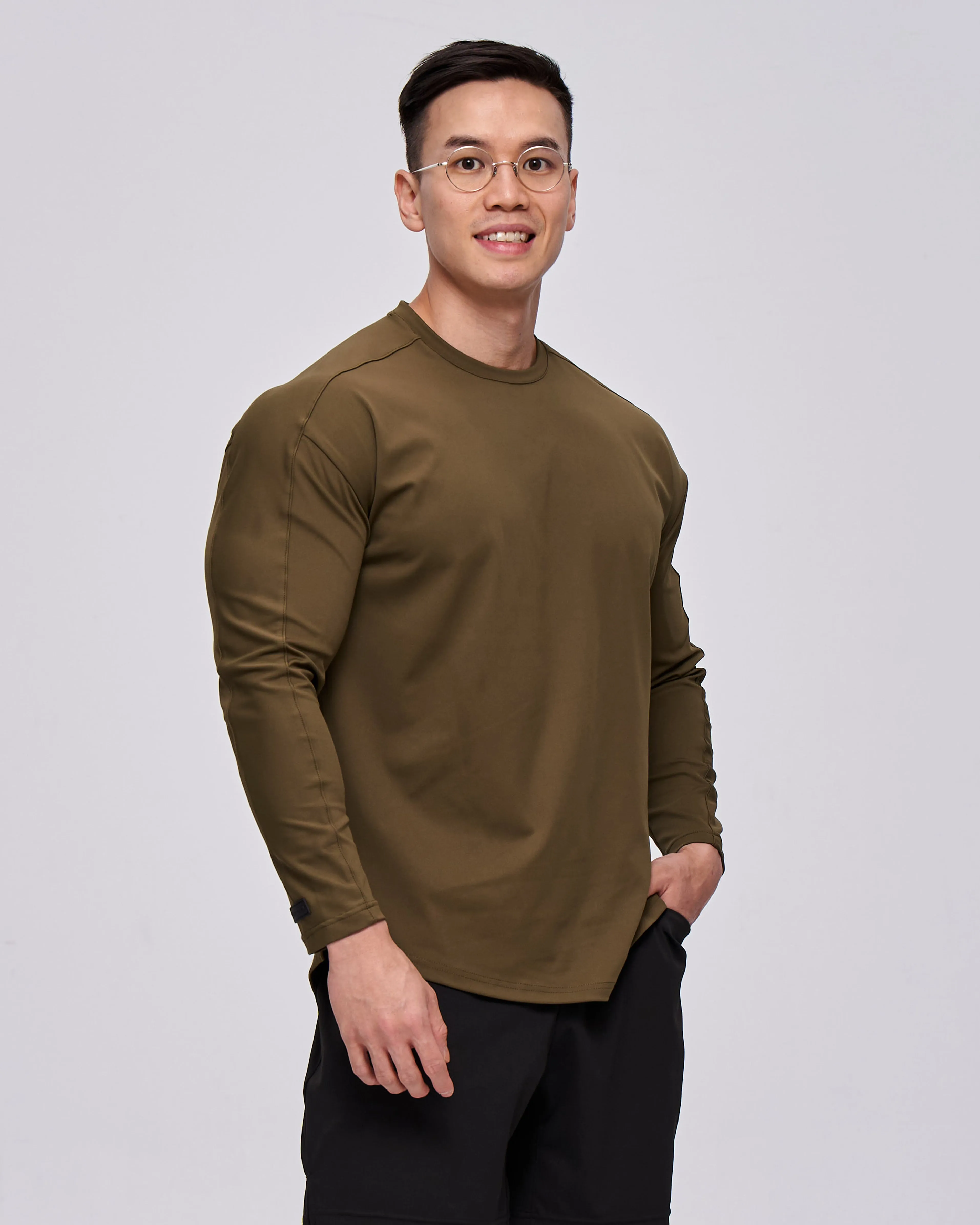 Adapt Drop Shoulder Muscle Long Sleeves