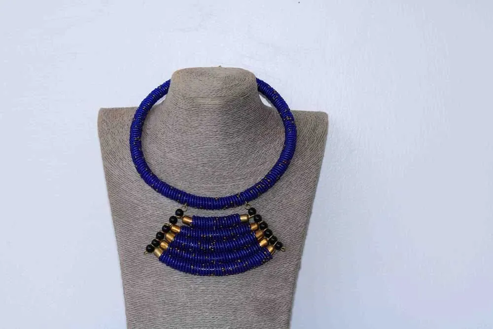 African beaded necklace, Statement necklace, Beaded Necklace for women, Moms gift, Christmas Gift for her, Zulu beaded necklace