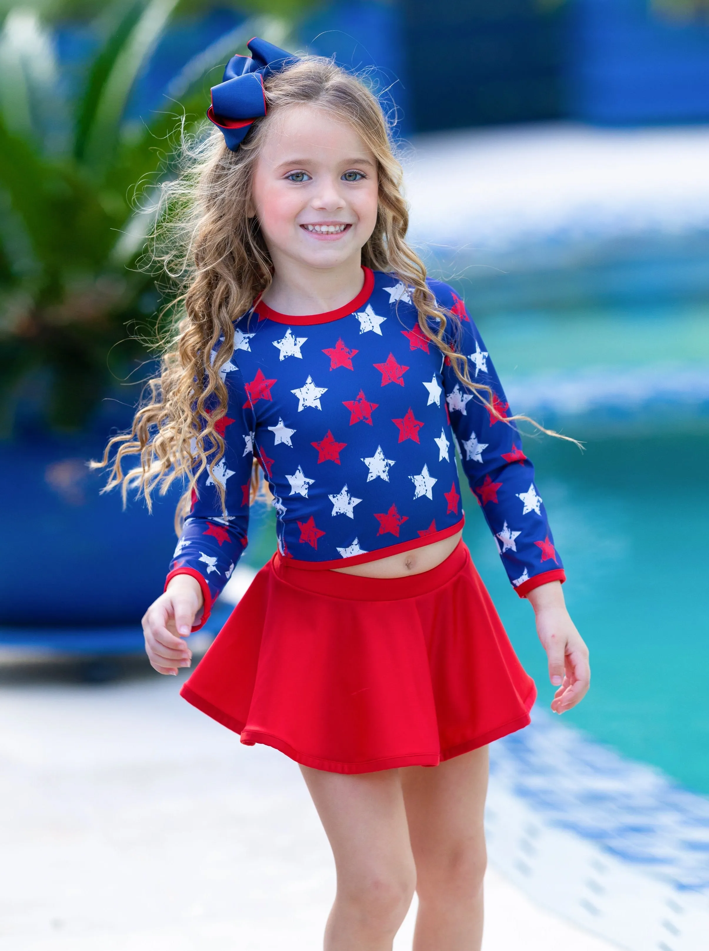 All The Stars Are Shining Skort Two Piece Swimsuit