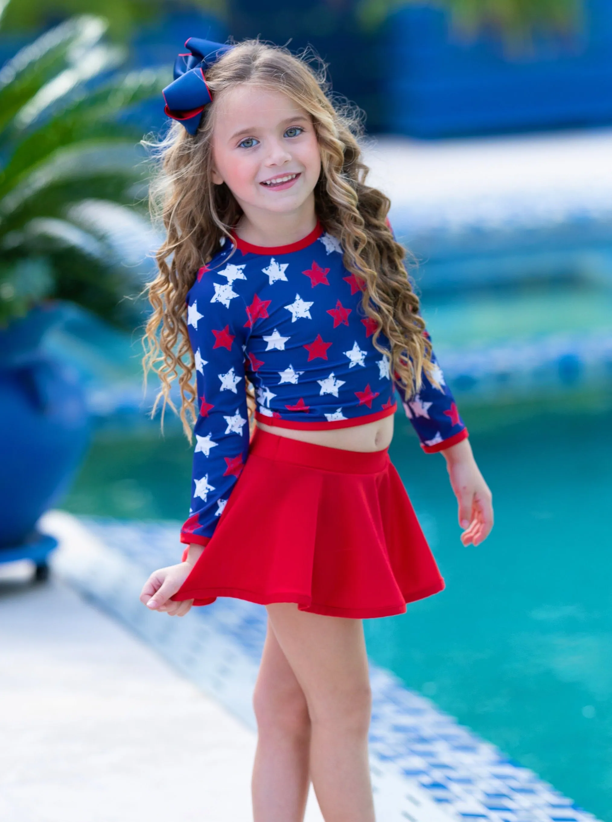 All The Stars Are Shining Skort Two Piece Swimsuit