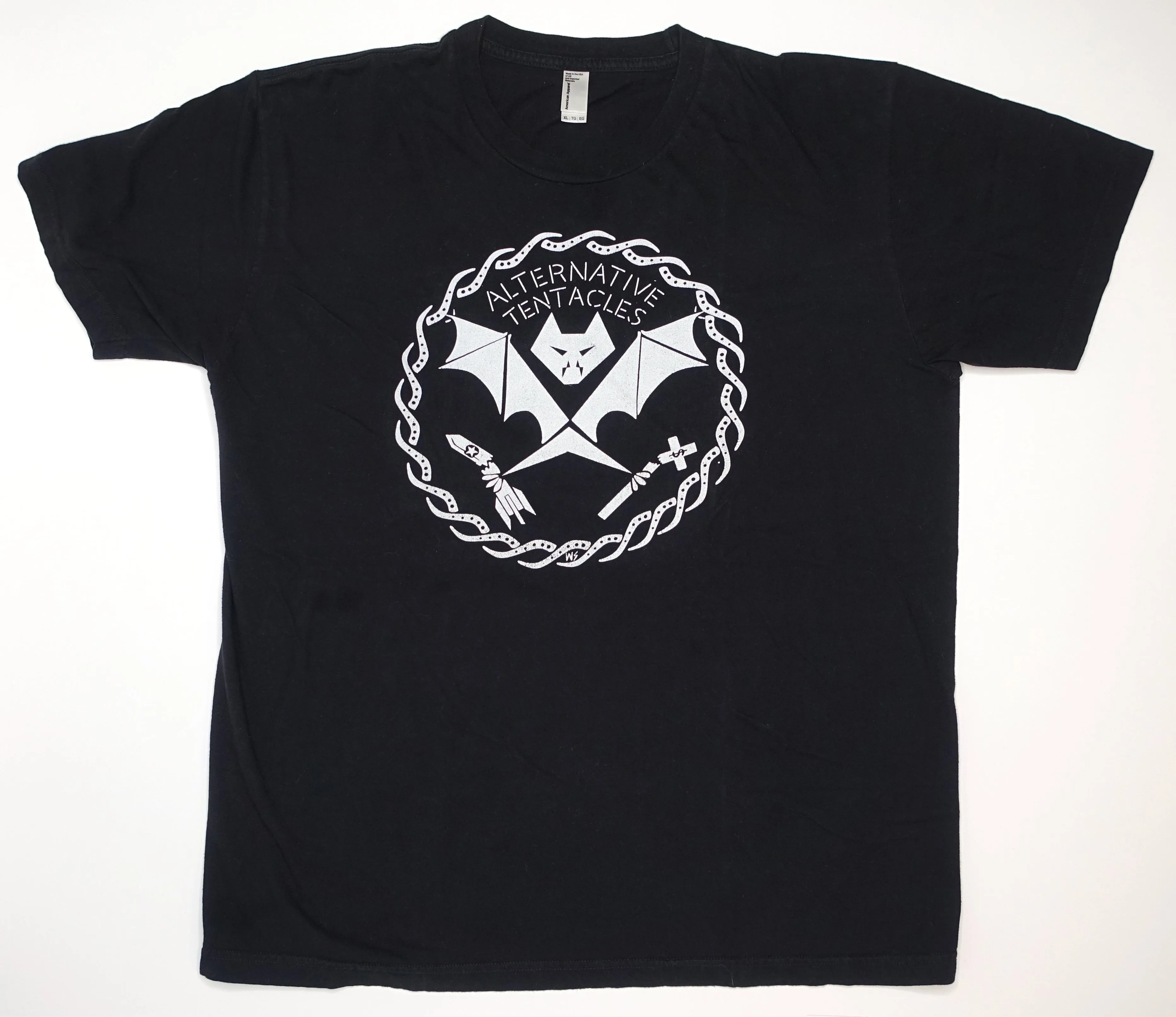 Alternative Tentacles ‎– Winston Smith Bat Logo 00's Shirt Size XL