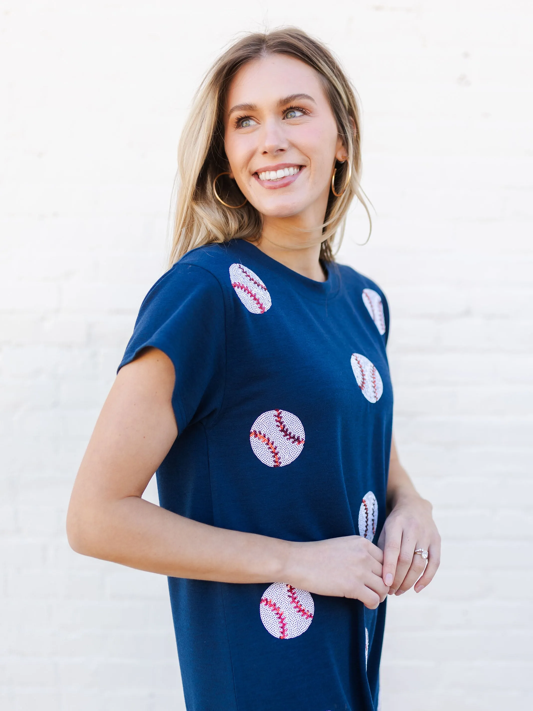 Anna Dress | Sequin Baseball