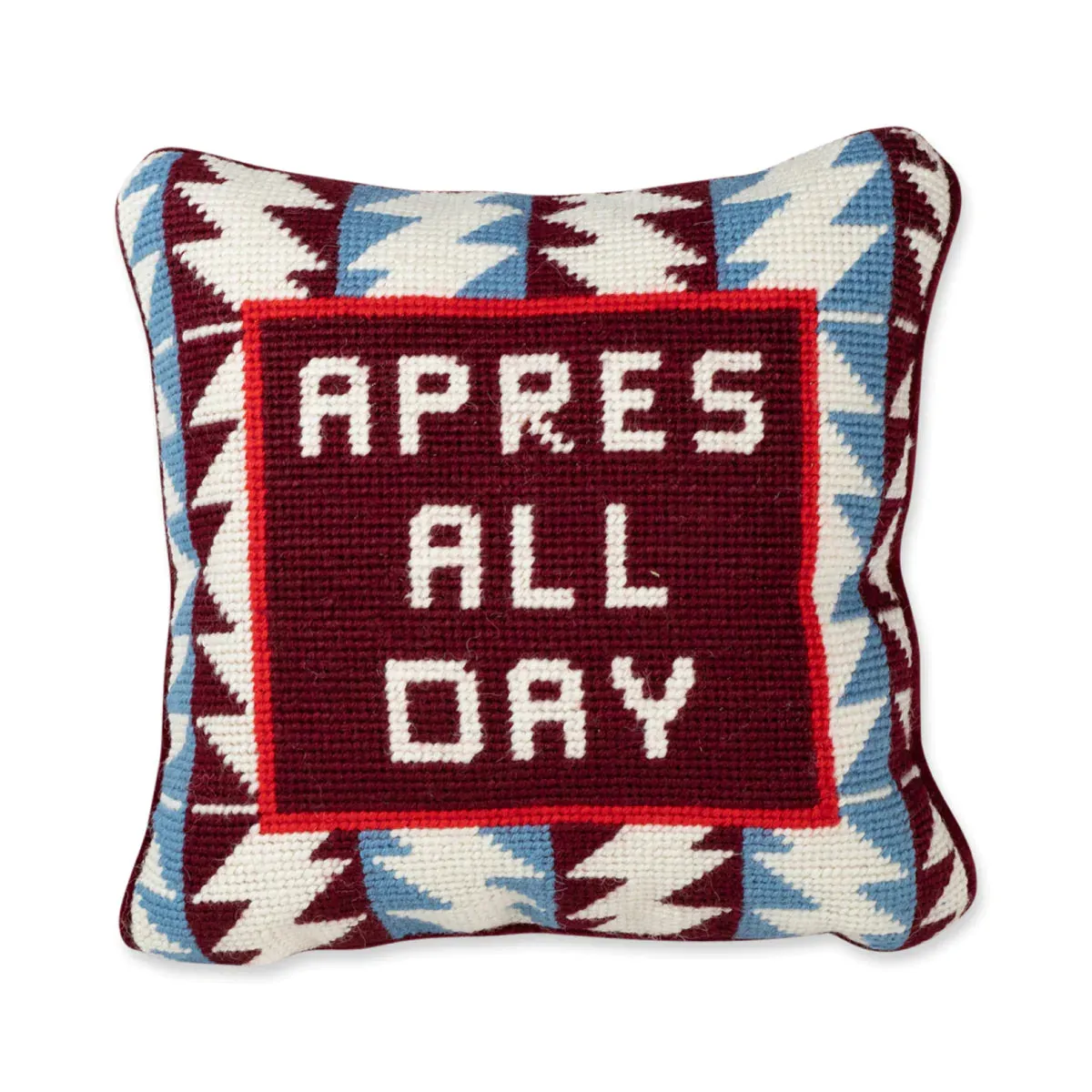 Apres Ski Needlepoint Pillow