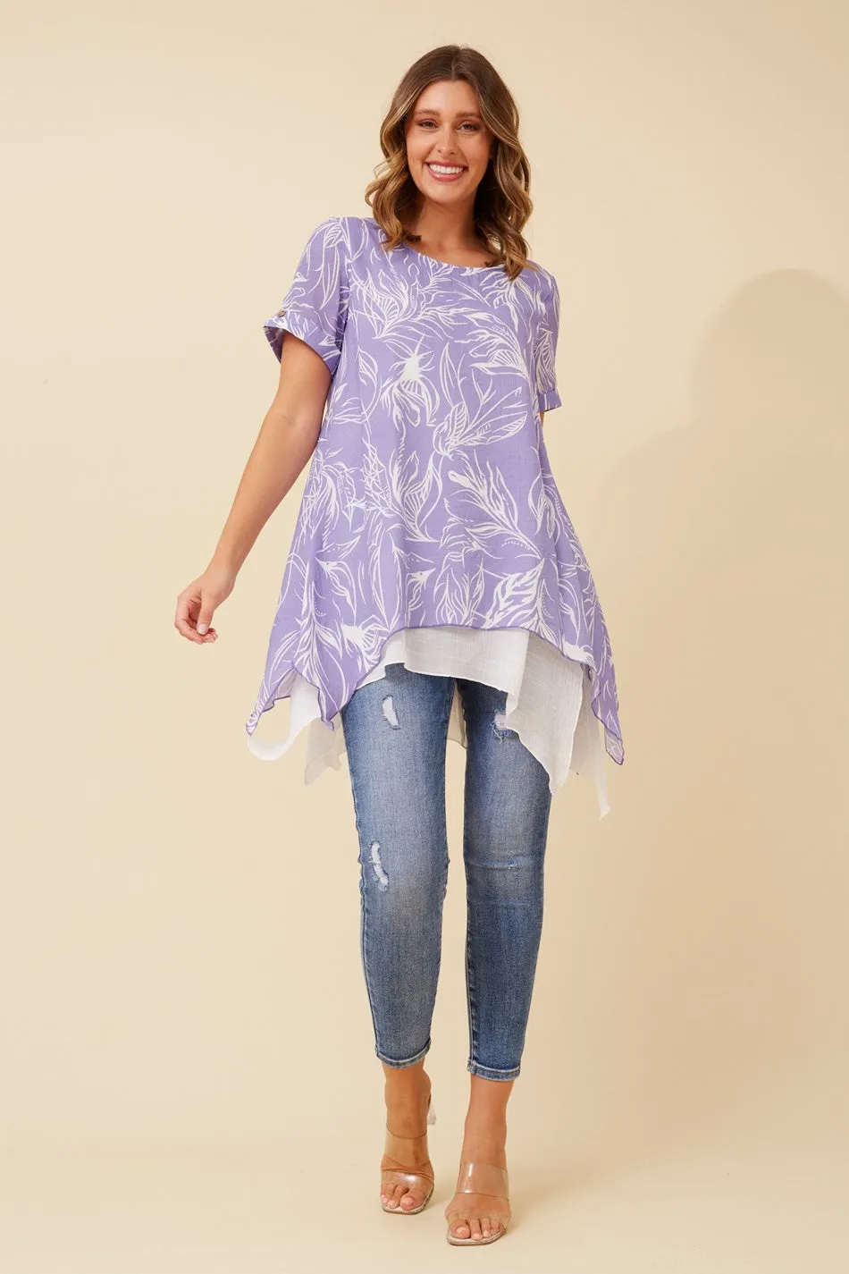 ARIANA DOUBLE LAYER TUNIC TOP