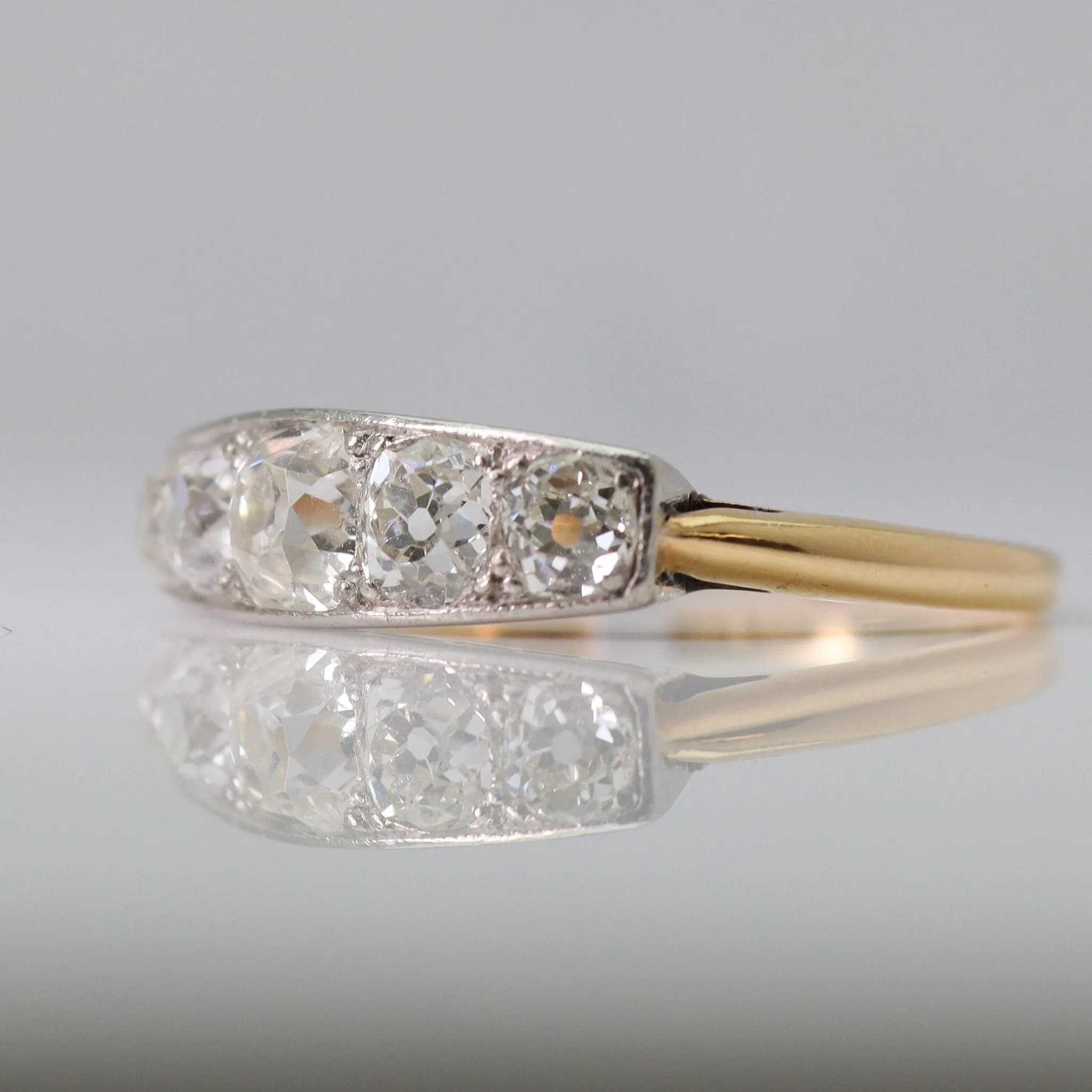 Art Deco Five Stone Diamond Ring