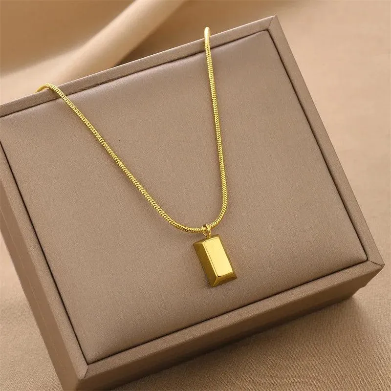 Bar Pendant Necklace Charm Jewelry - Clavicle Chain EL418