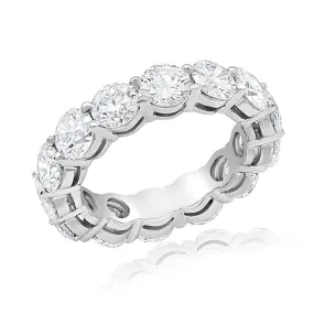 BELLE 3 Carat Round Cut Diamond Eternity Band in Platinum 15 pointer By Mike Nekta SIZE 4-9