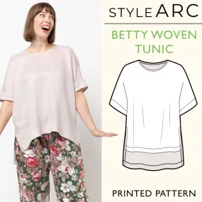 Betty Woven Tunic Sewing Pattern by Style Arc, US Sizes 0-26