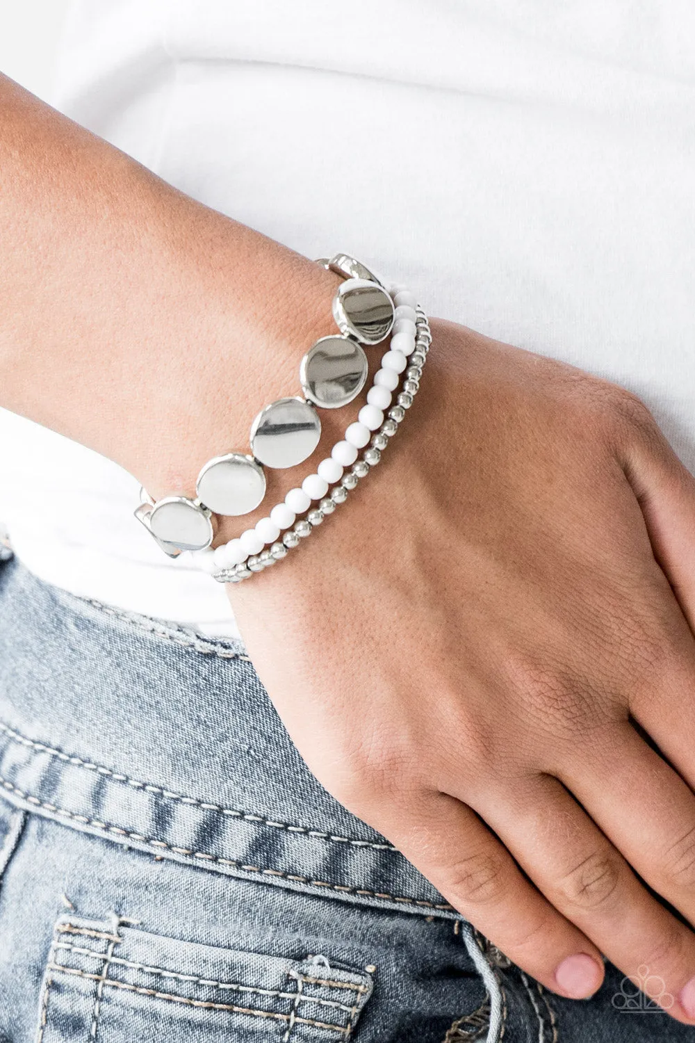 Beyond The Basics - White Bracelet