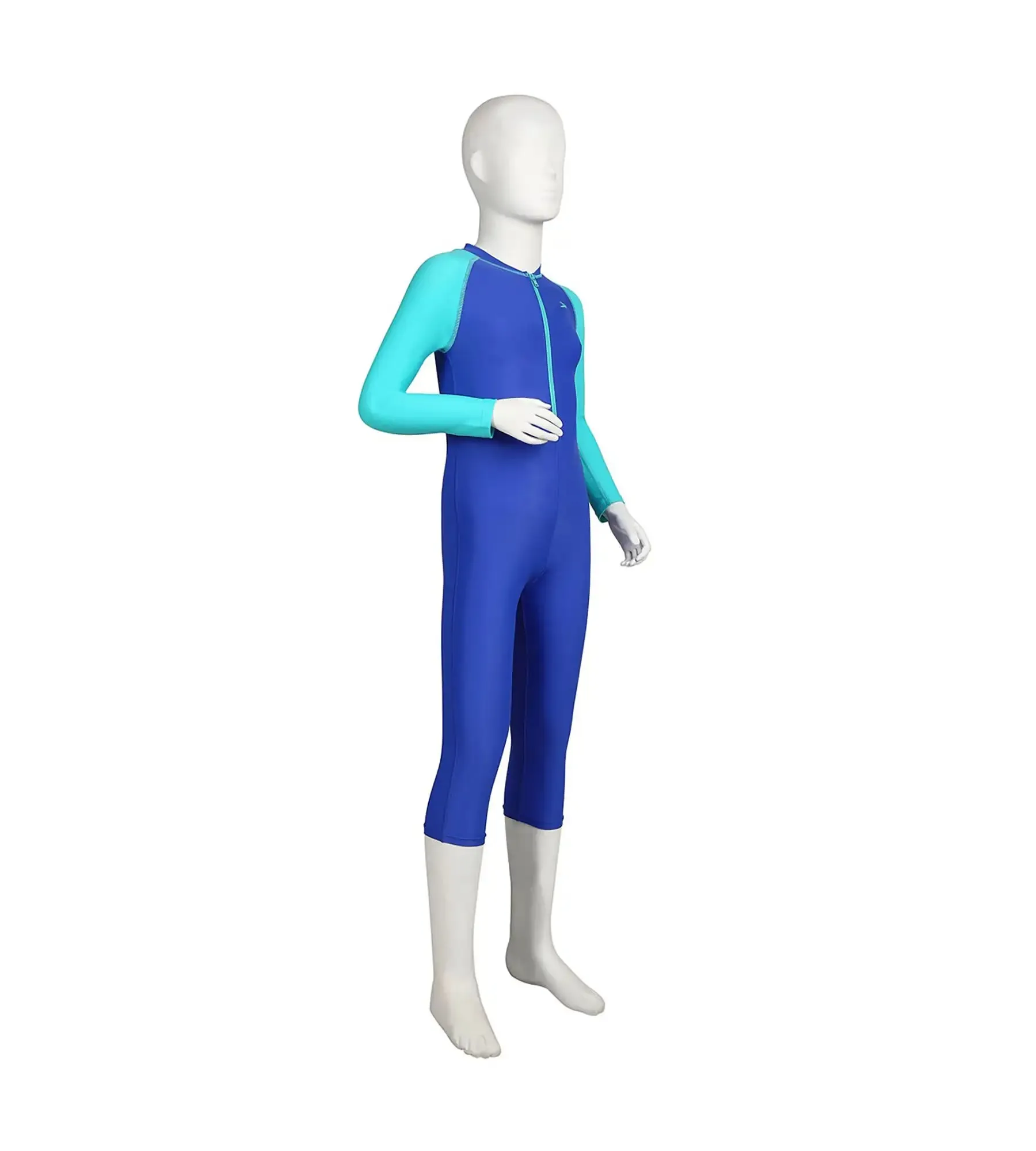 Boy's Endurance Full Body Suit All In Suit - Deep Peri & Bali Blue