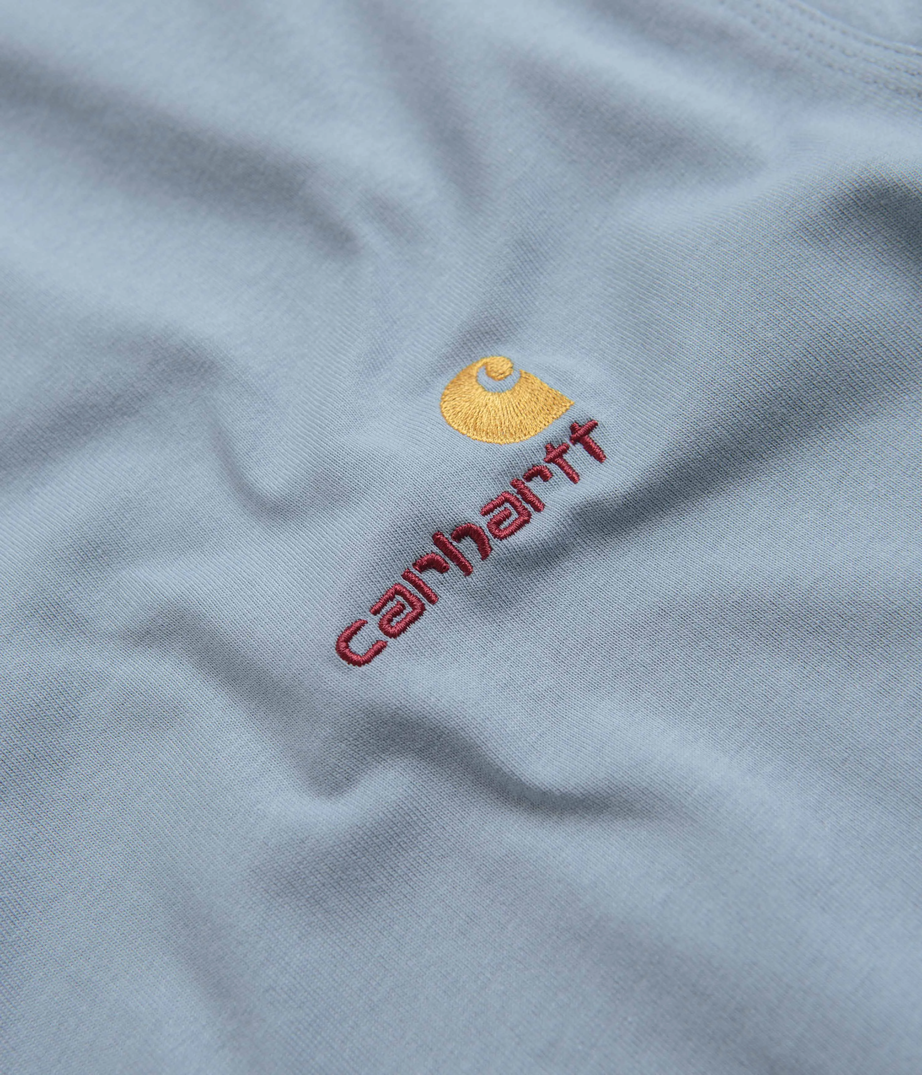 Carhartt American Script T-Shirt - Frosted Blue