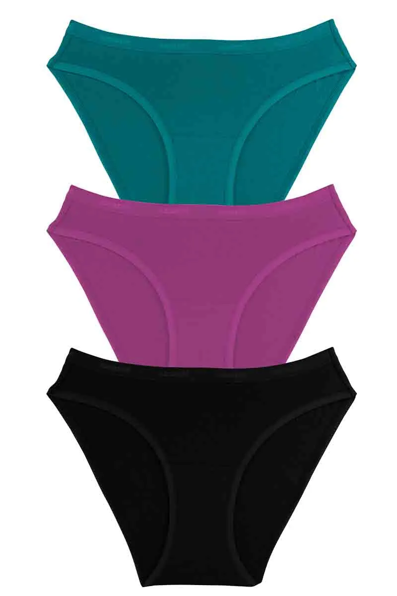 Cotton Bikini Briefs Solid Pack of 3