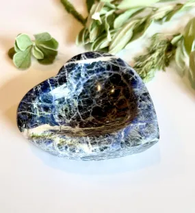 Crossroads Blue Gray Heart Sodalite Dish