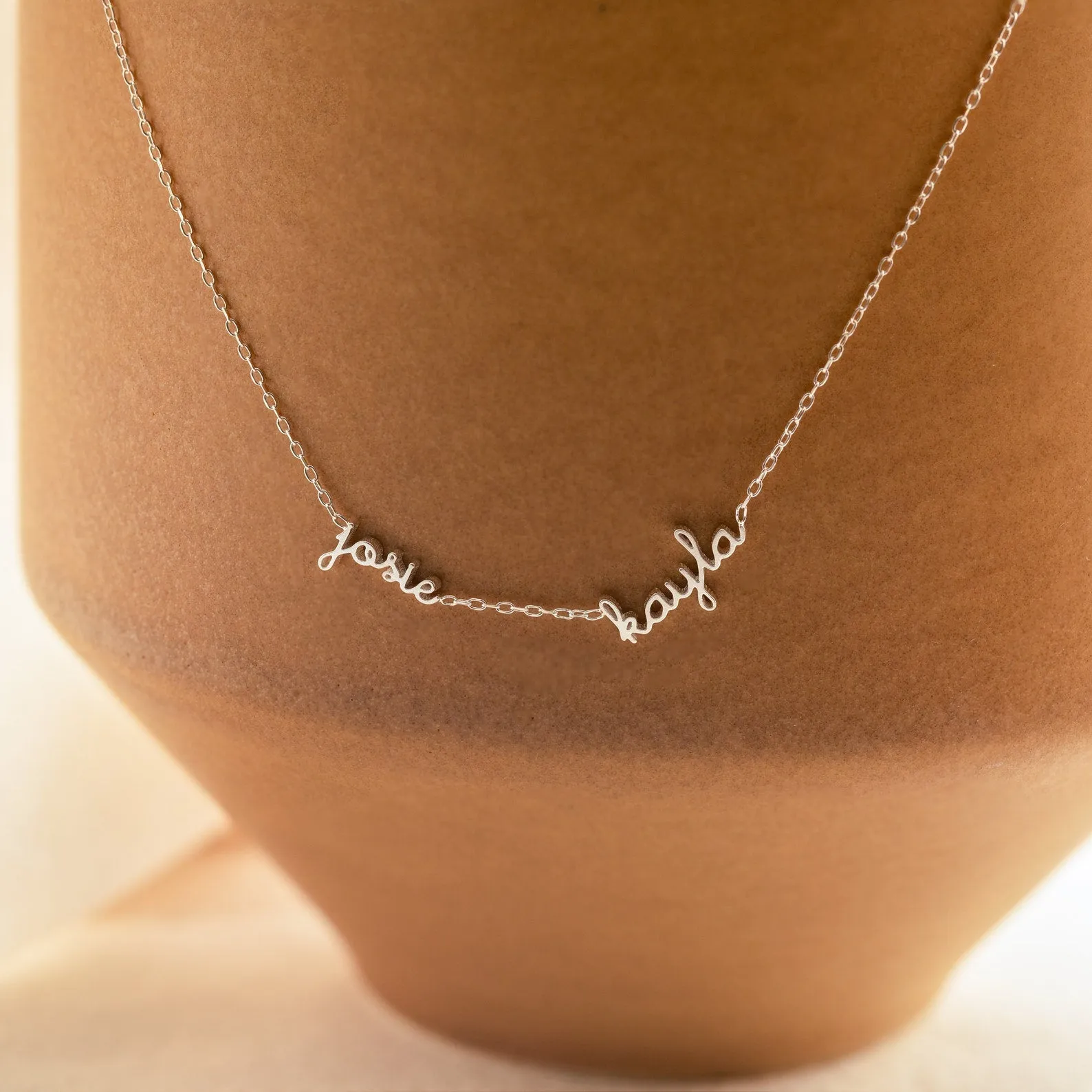 Dainty Tiny Multiple Name Necklace