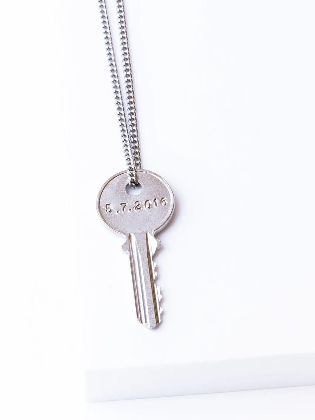 Date to Remember Classic Key Necklace