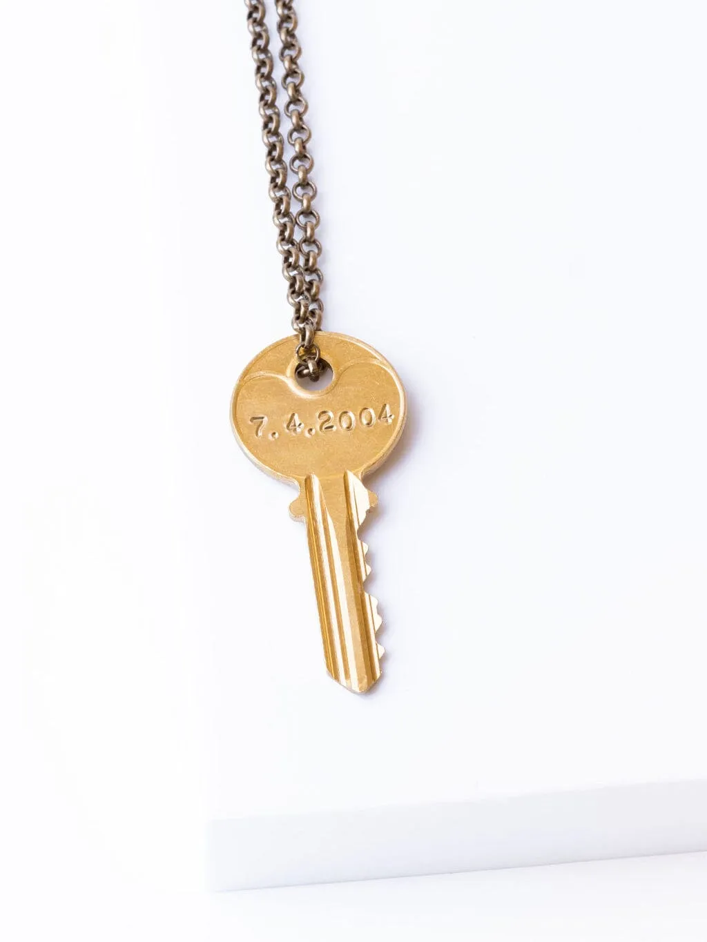 Date to Remember Classic Key Necklace