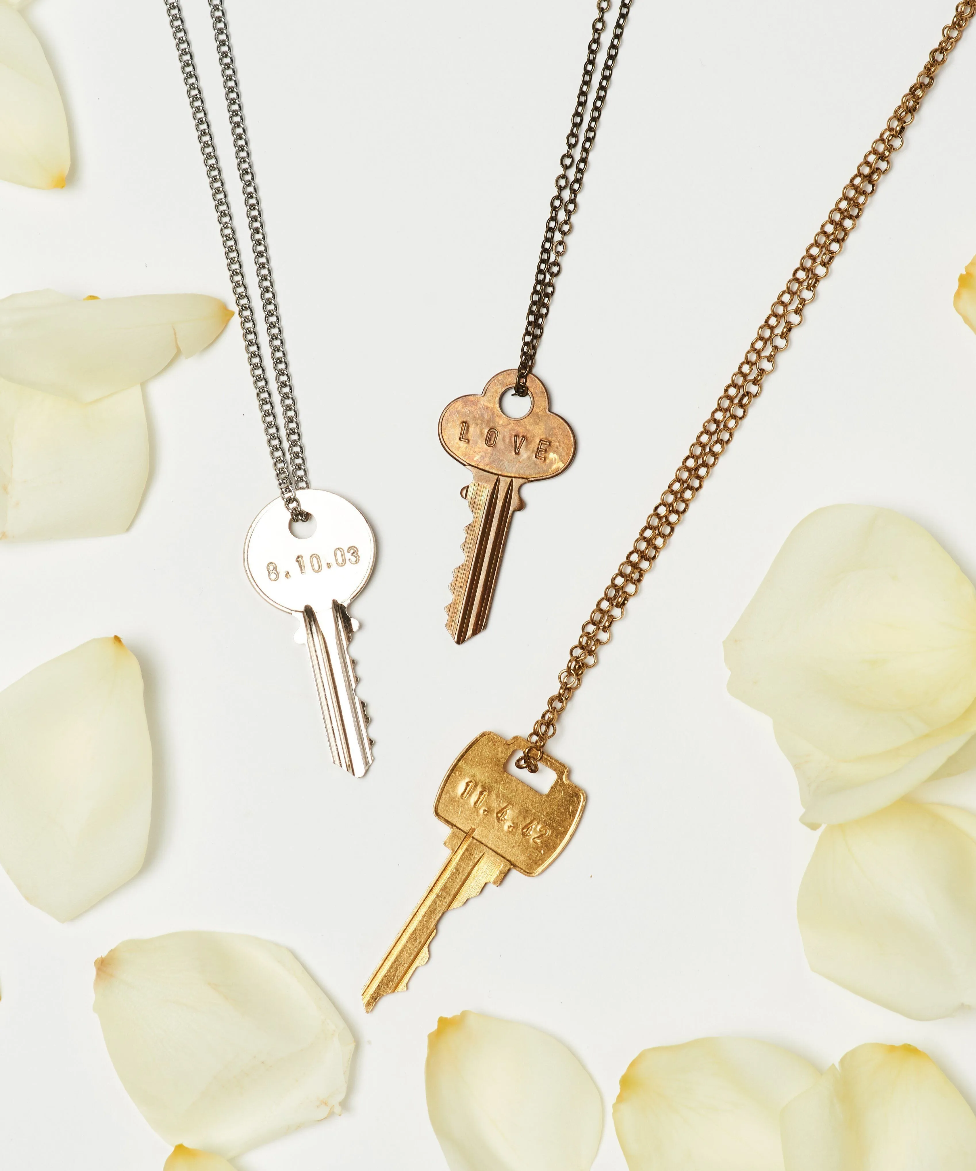 Date to Remember Classic Key Necklace