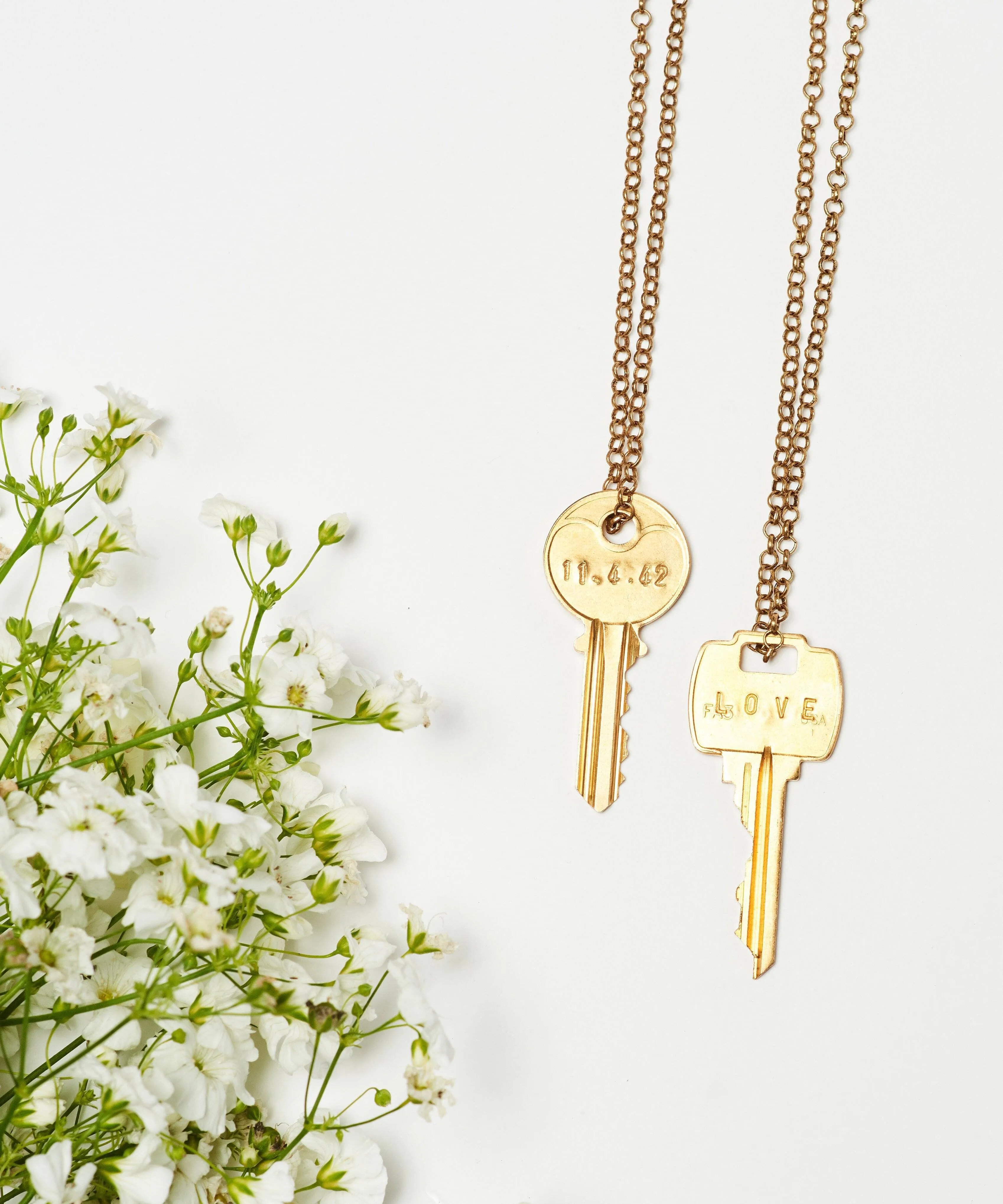 Date to Remember Classic Key Necklace