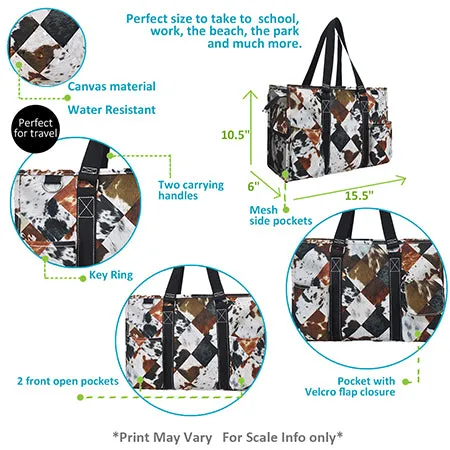 Deja Moo NGIL Zippered Caddy Organizer Tote Bag