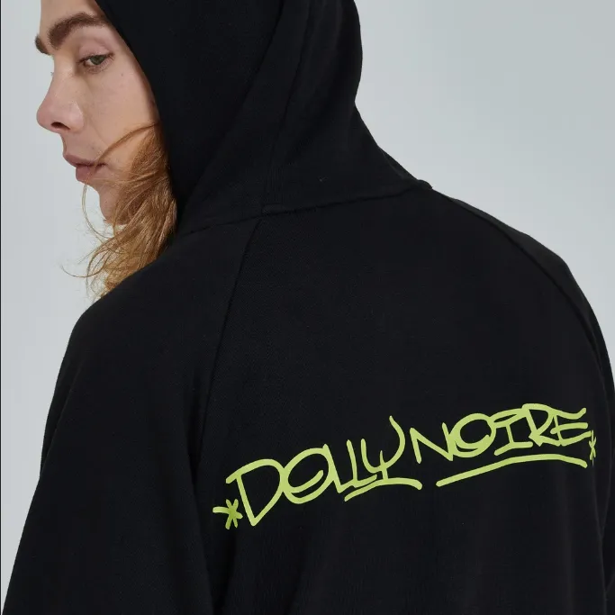 Dolly Noire Hoodie Hexagon Logo DLYNR SW068-SA-03 black-yellow