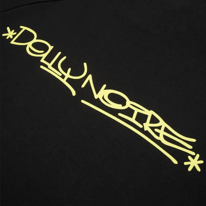 Dolly Noire Hoodie Hexagon Logo DLYNR SW068-SA-03 black-yellow