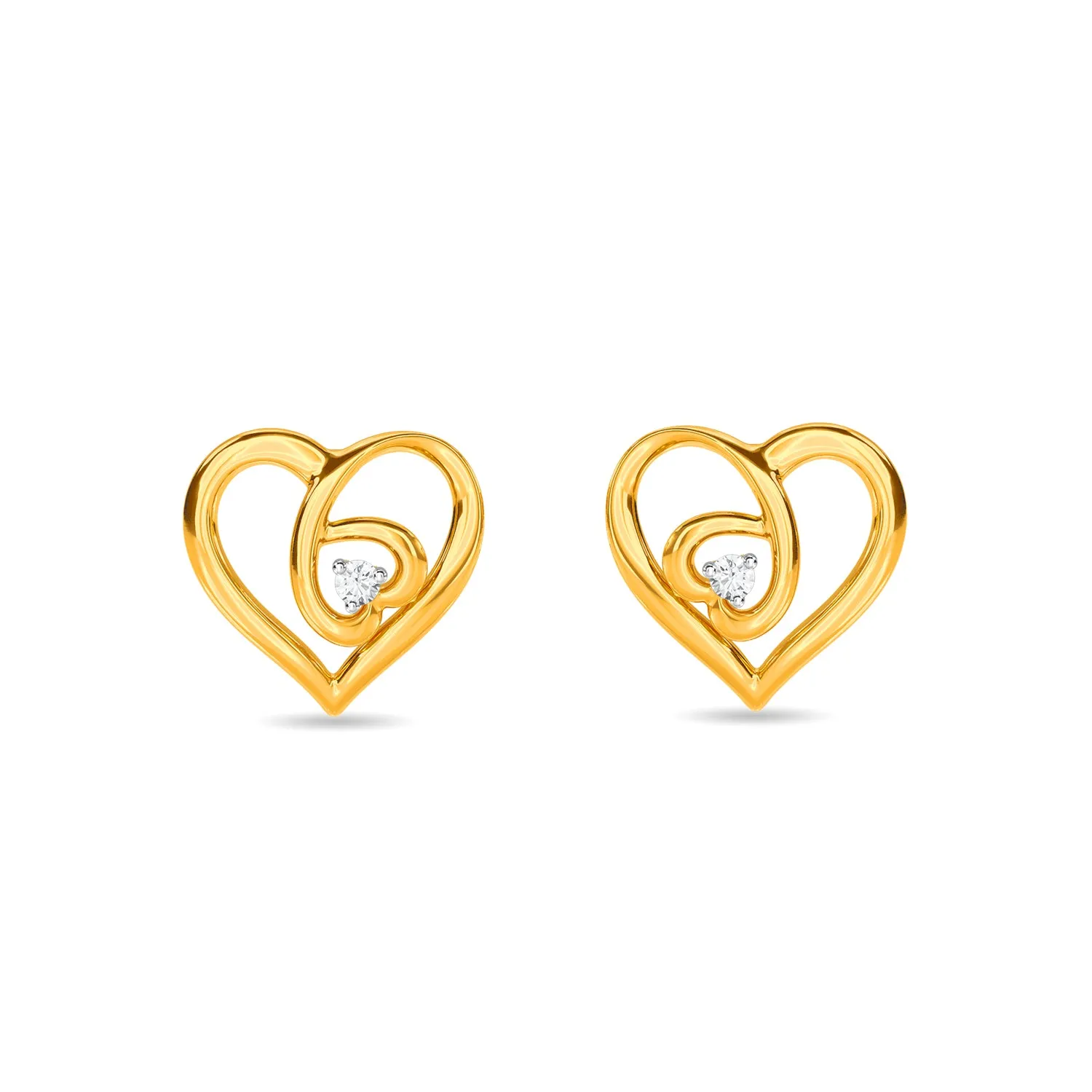 Dual Heart Earring