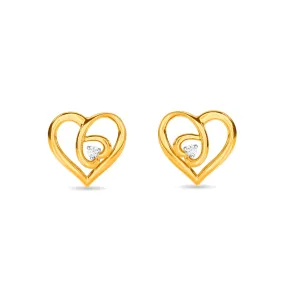 Dual Heart Earring