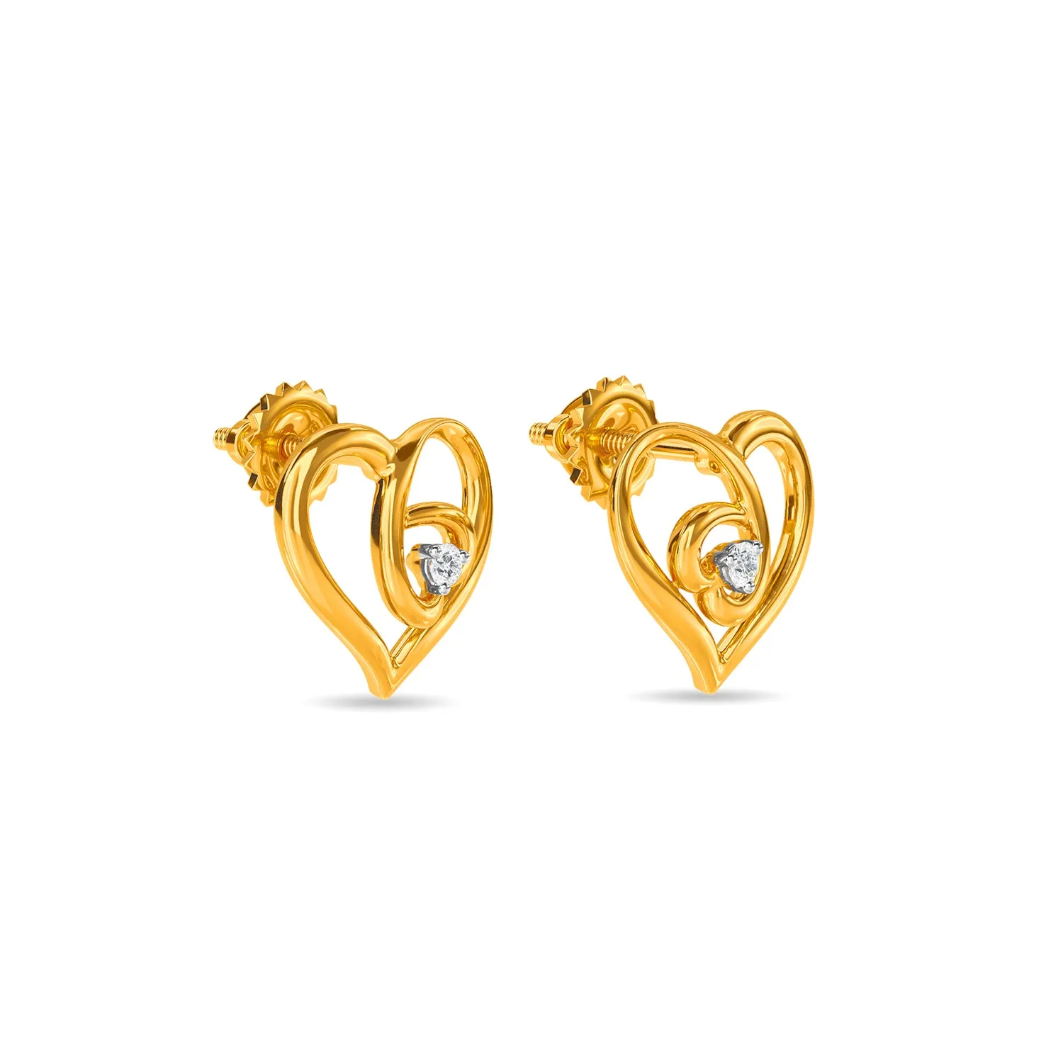 Dual Heart Earring