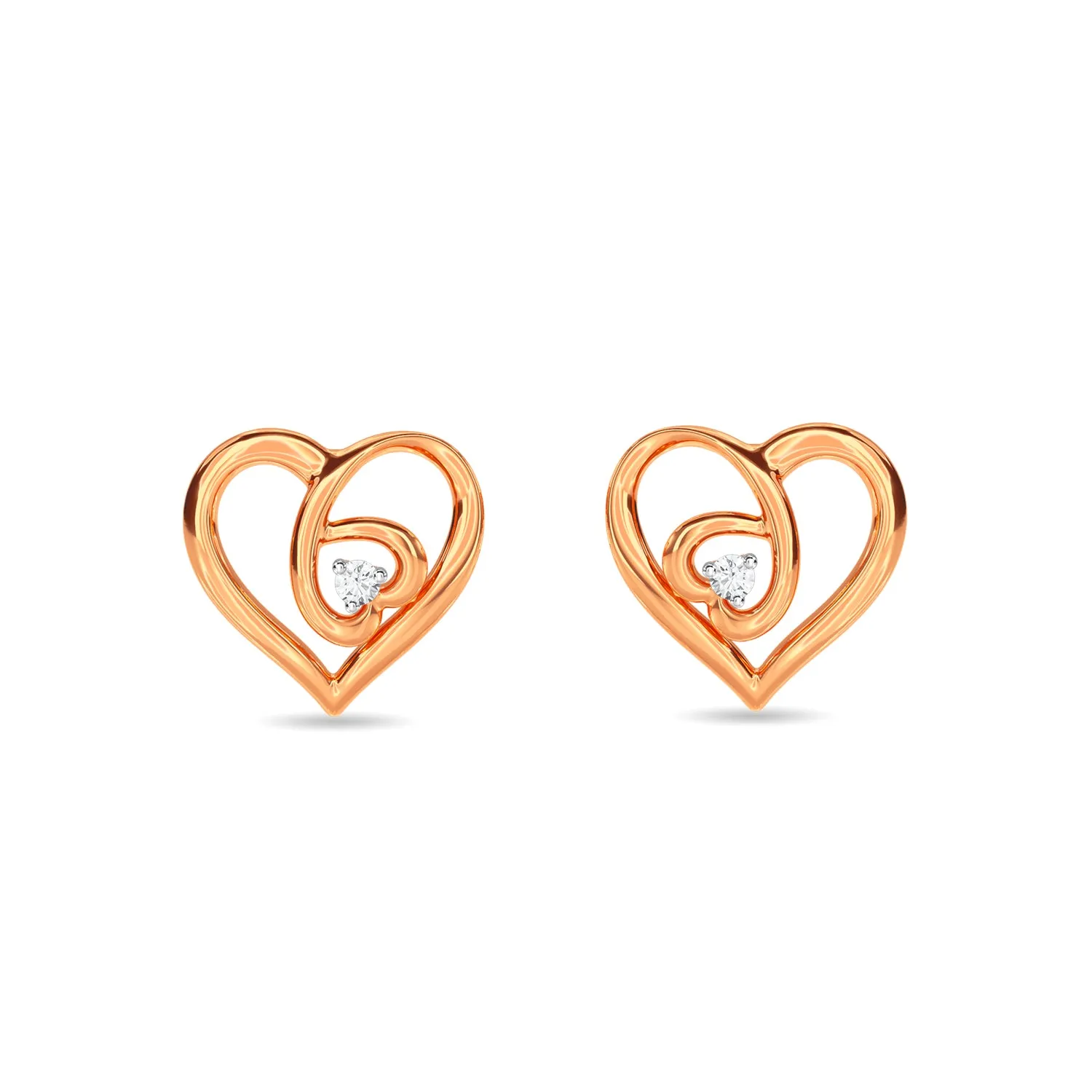 Dual Heart Earring