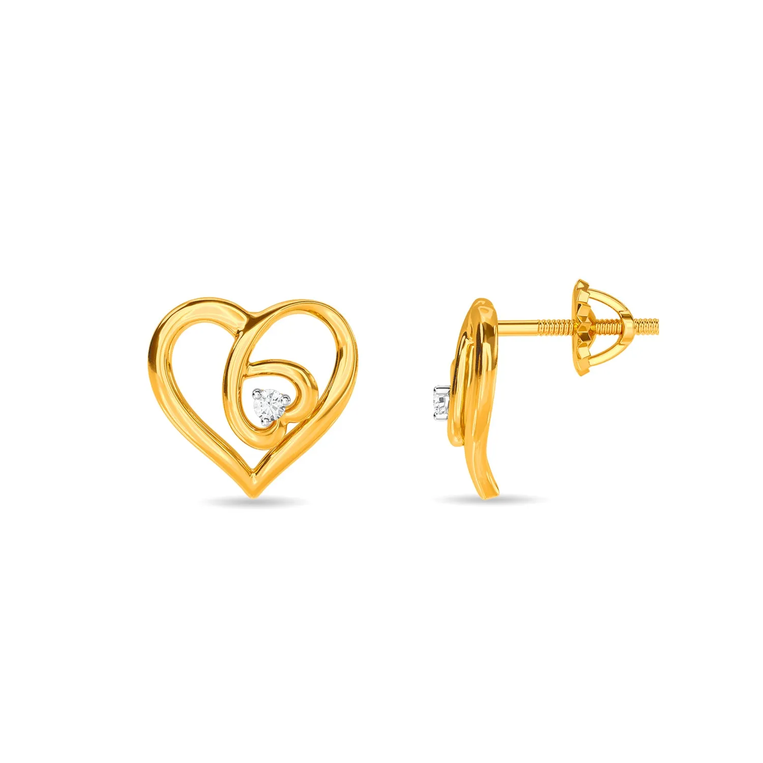 Dual Heart Earring