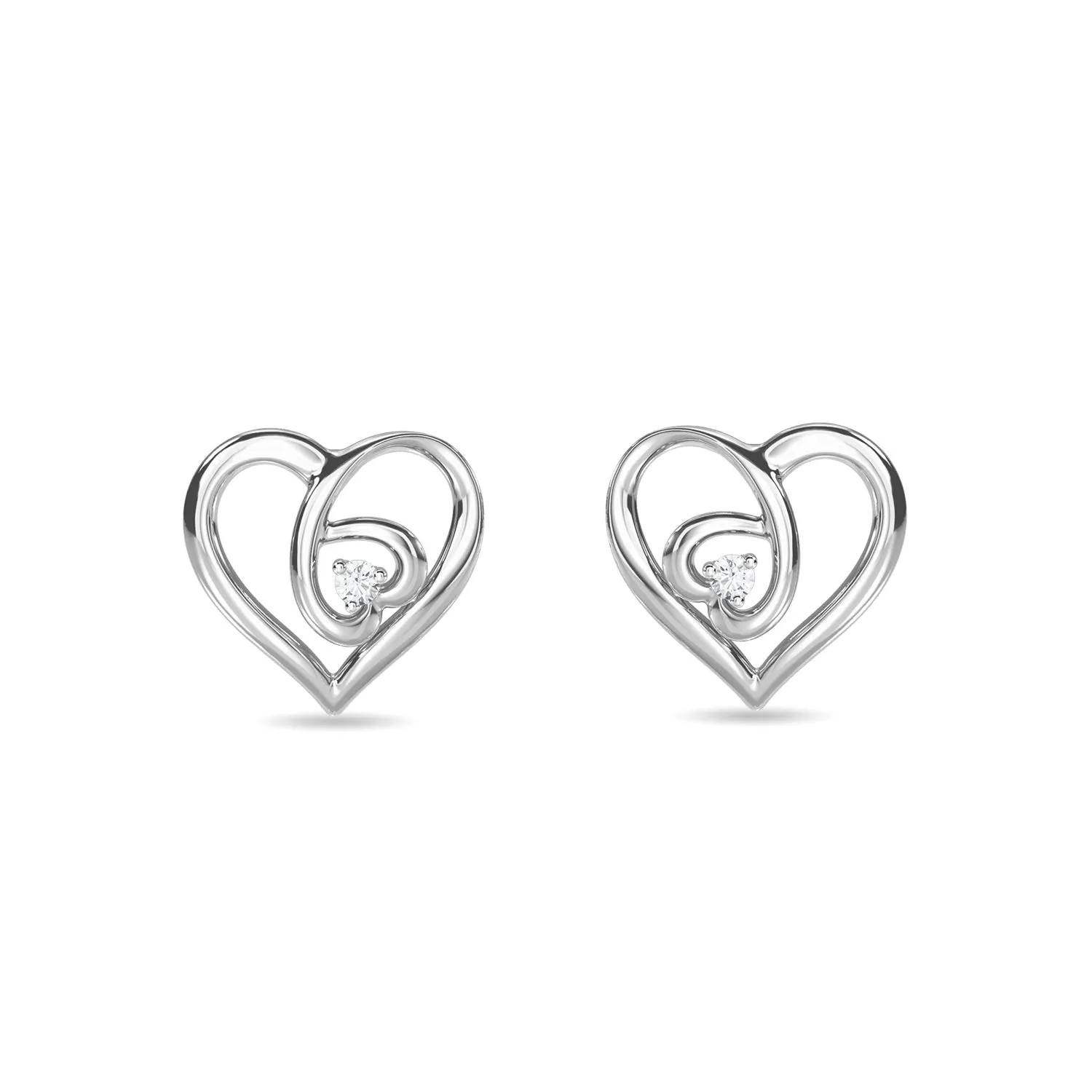 Dual Heart Earring