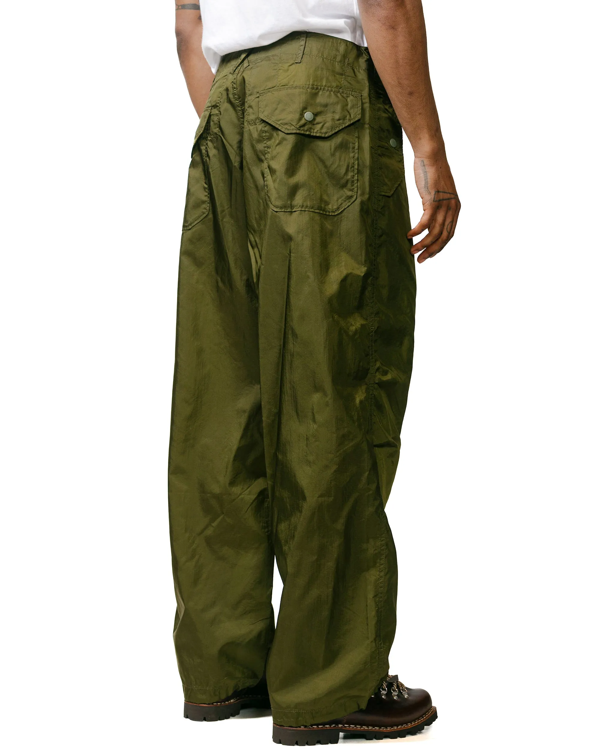 Engineered Garments Over Pant Olive Nylon Ripstop