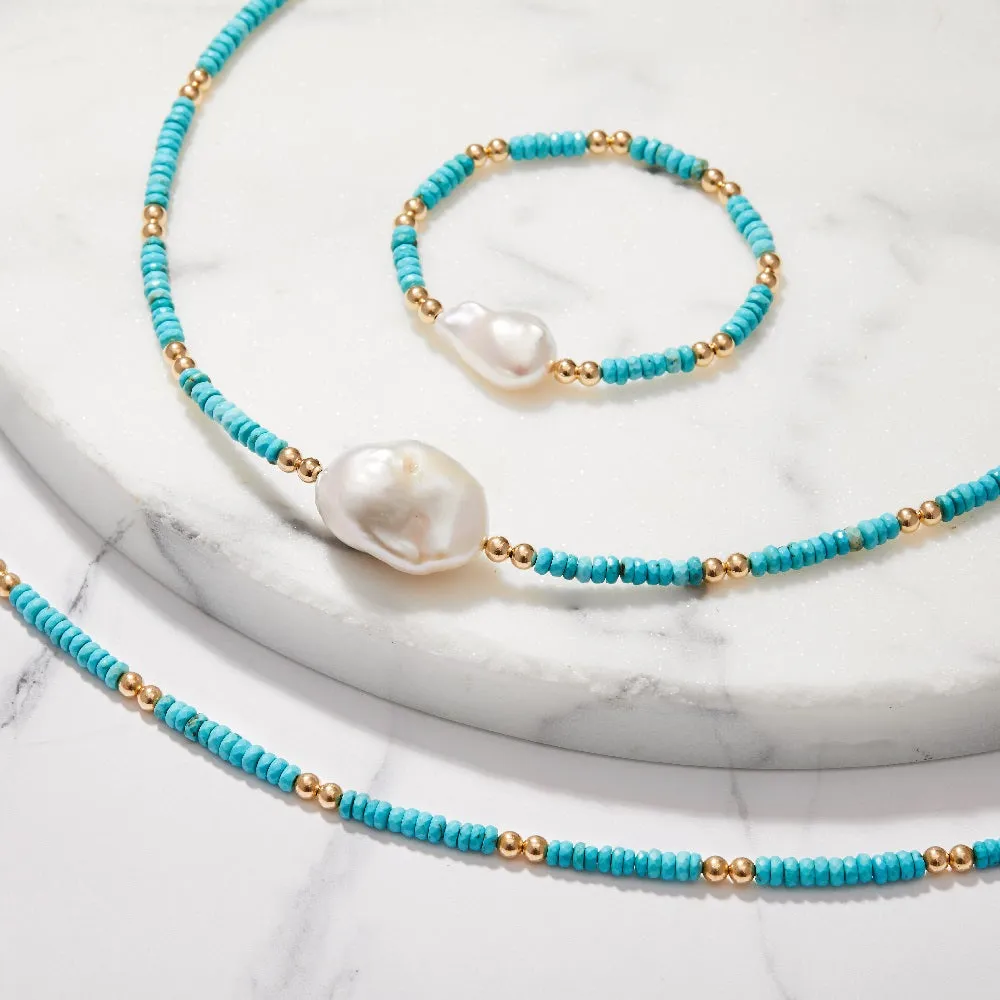 EVA TURQUOISE NECKLACE 4MM