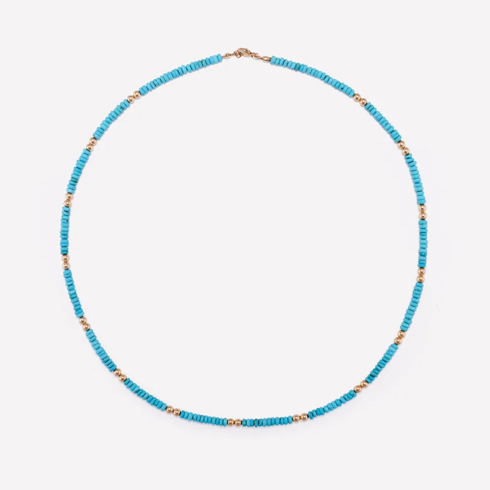 EVA TURQUOISE NECKLACE 4MM