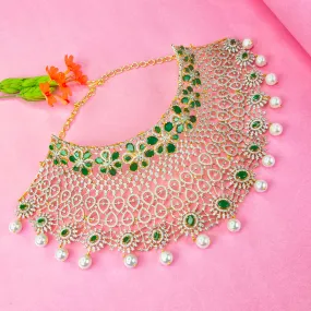 Evergreen Radiance American Diamond Necklace