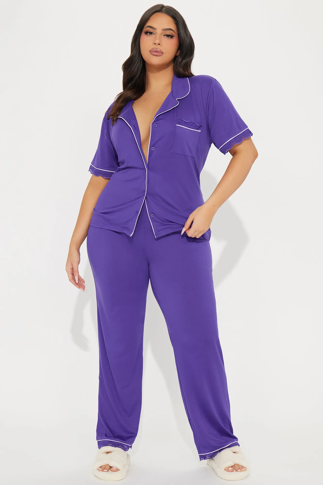 Feeling Pretty PJ Pant Set - Purple