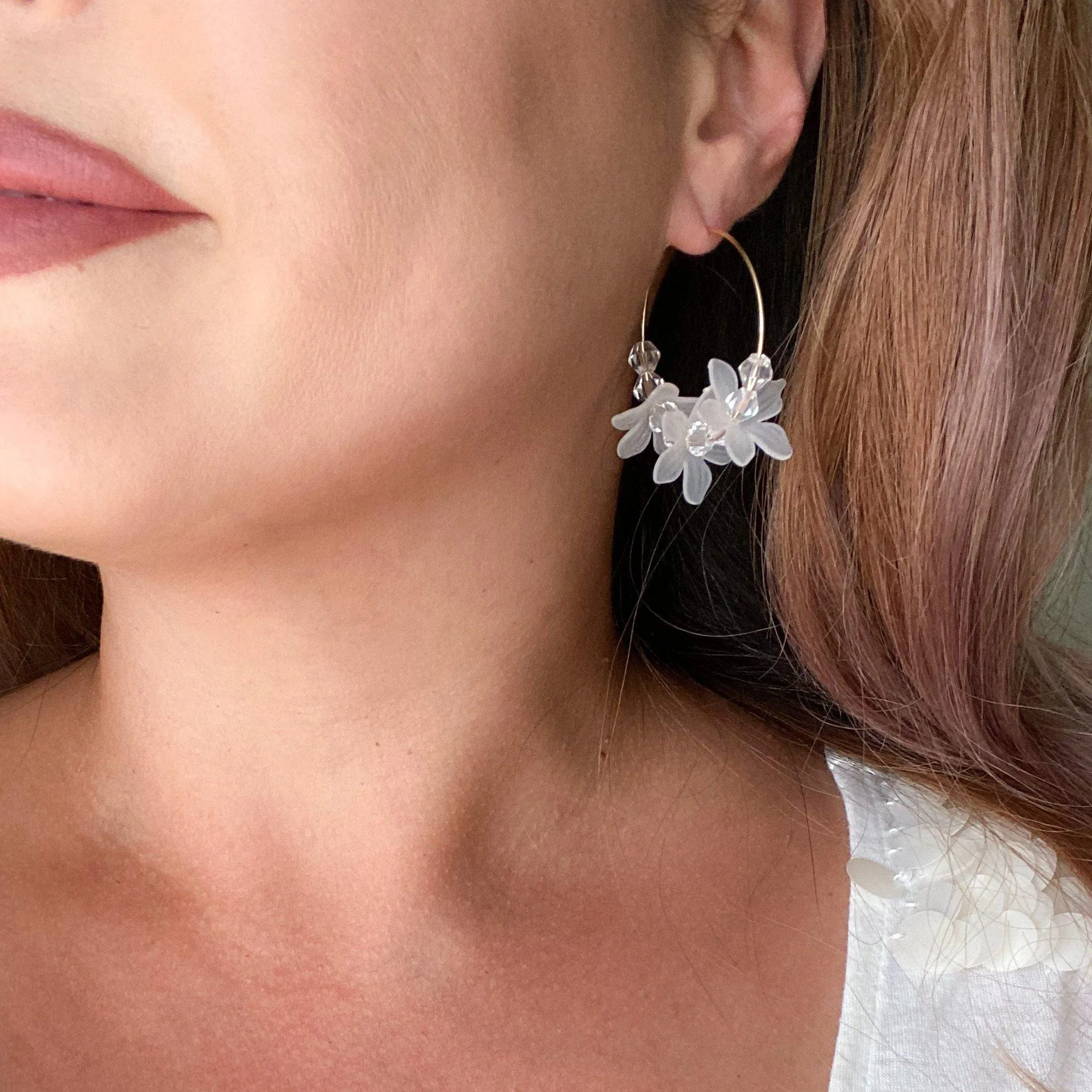 Frosted Floral Earrings - 7 Styles