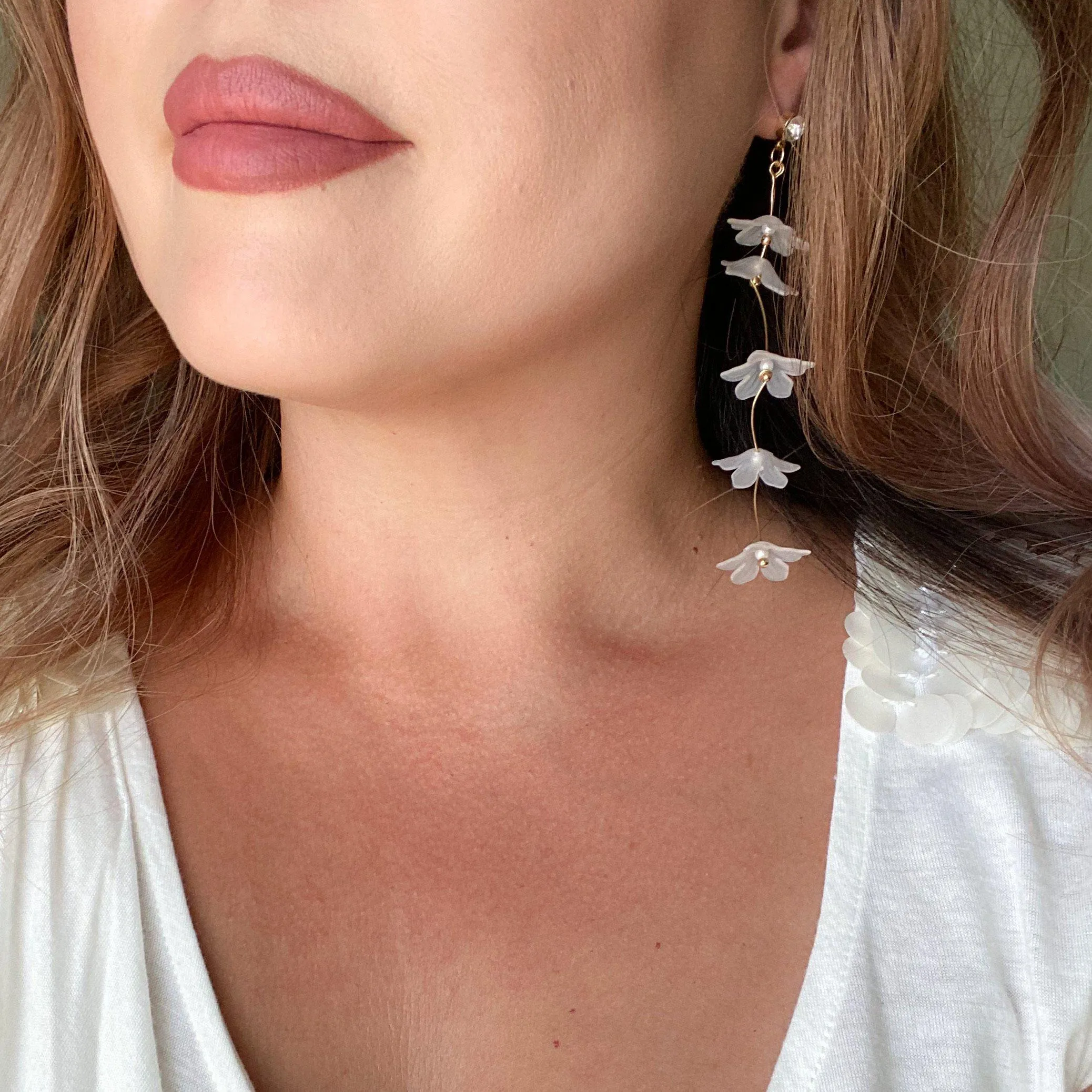 Frosted Floral Earrings - 7 Styles