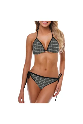 Gray Camouflage Custom Bikini Swimsuit