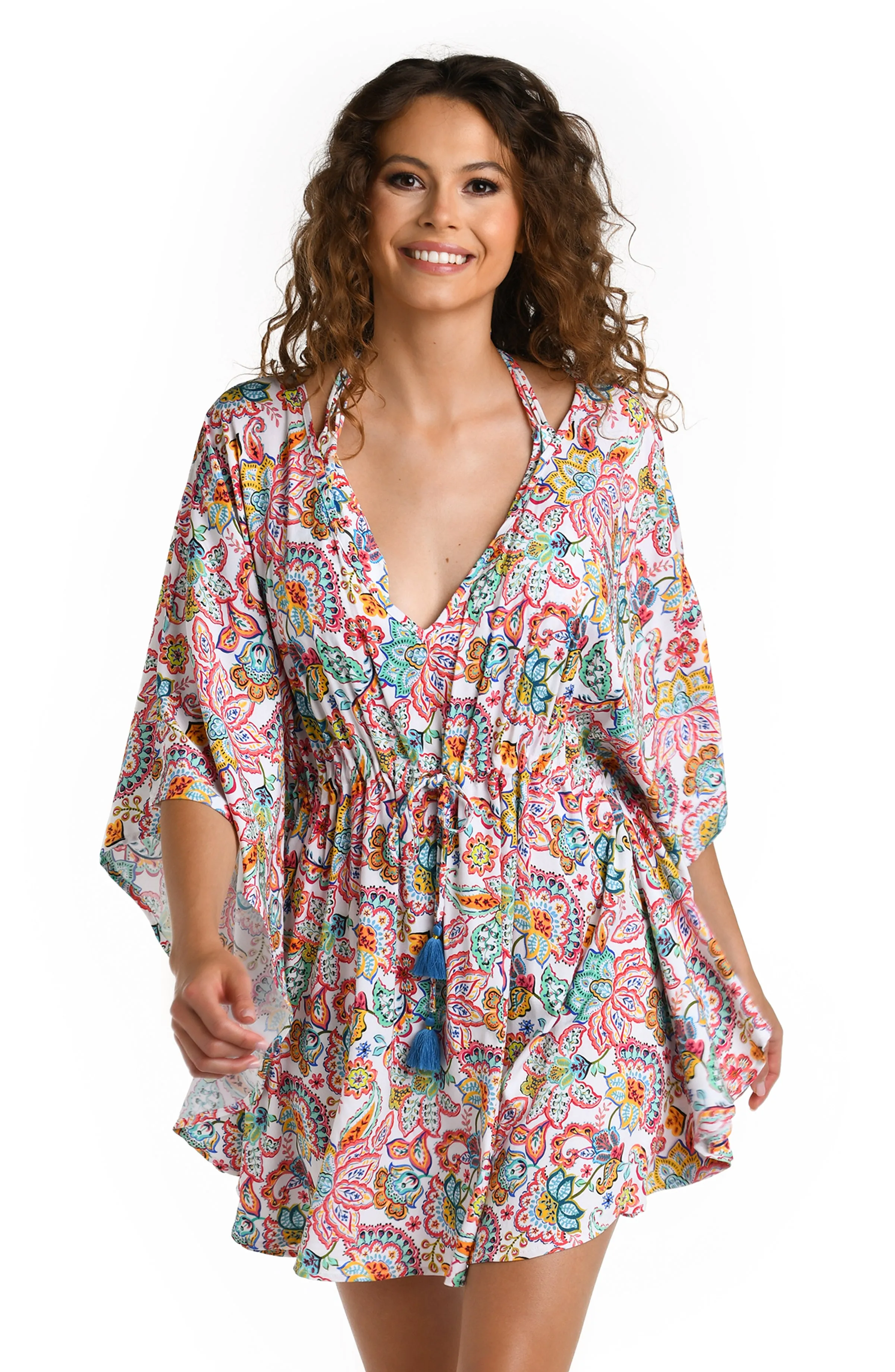 Gypsy Soul V-Neck Caftan Cover Up