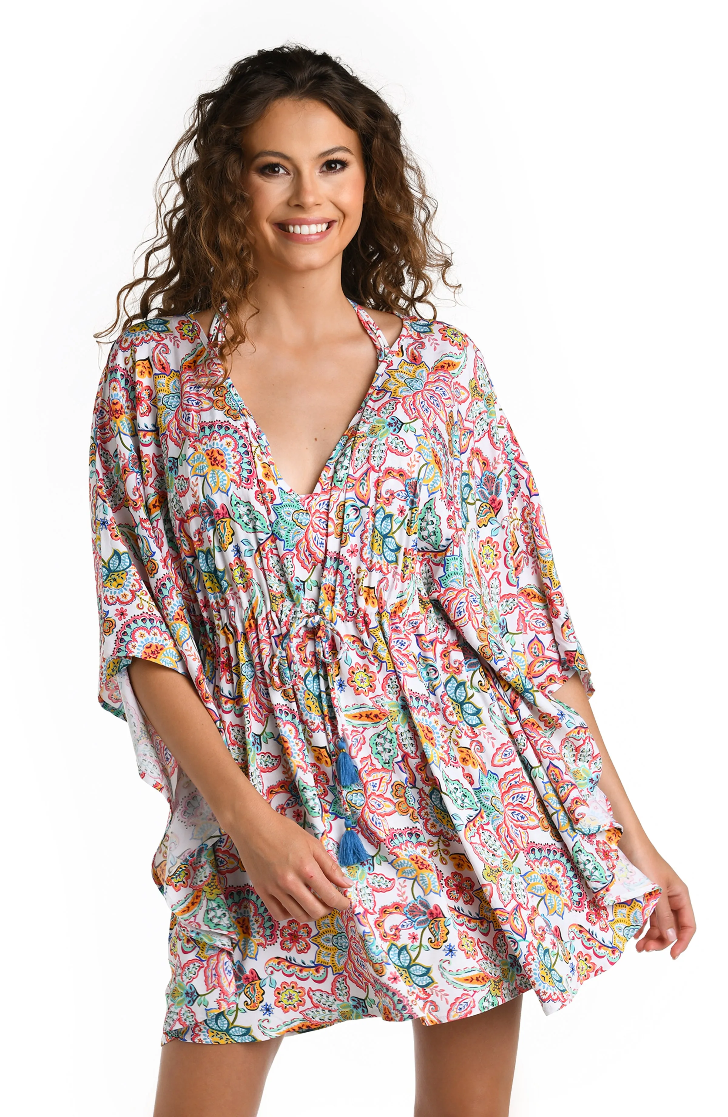 Gypsy Soul V-Neck Caftan Cover Up