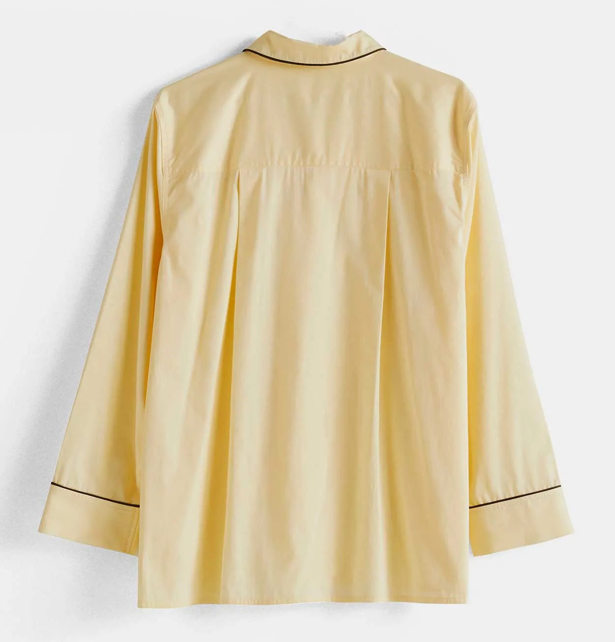 HAY Outline Pyjama L/S Shirt in Soft Yellow