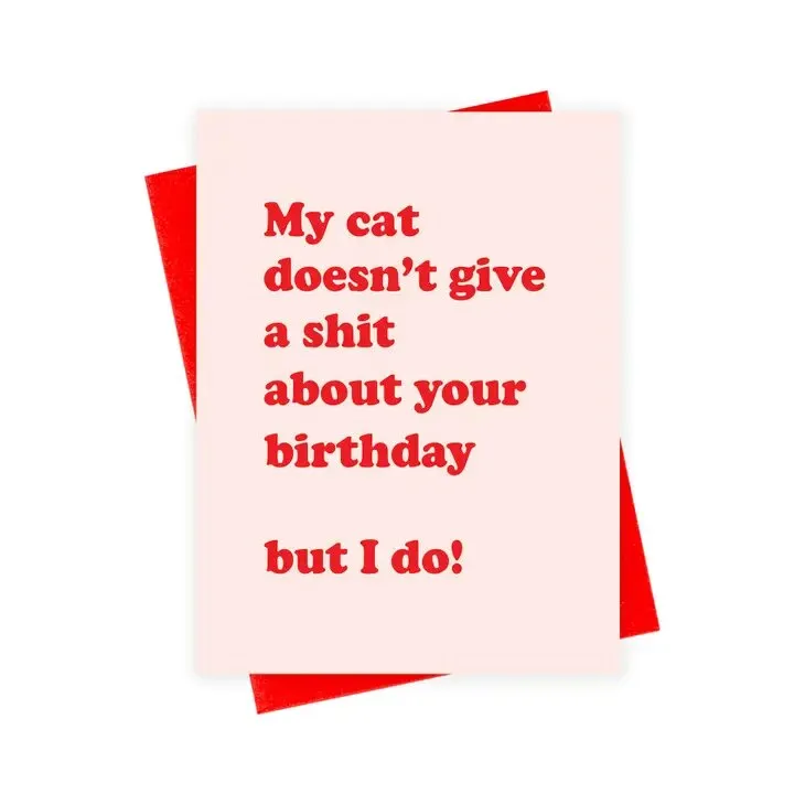 HBD Cat Greeting Card