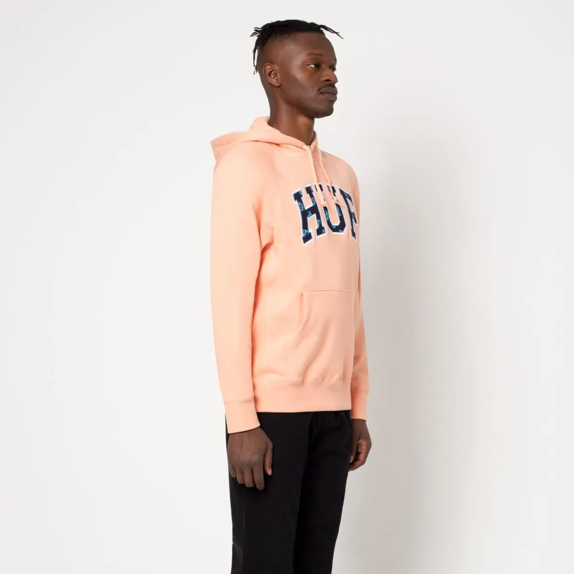 Huf Men Paisley Pullover Hood Coral Pink FL00113-CPK