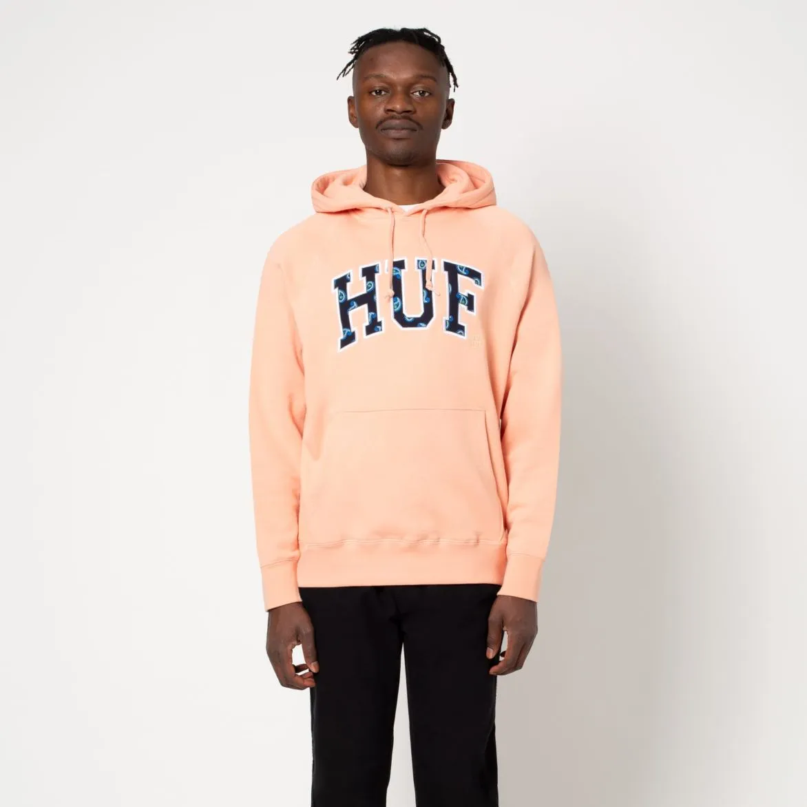 Huf Men Paisley Pullover Hood Coral Pink FL00113-CPK