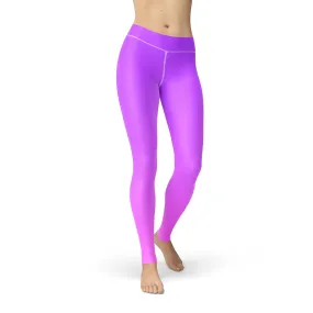 Jean Purple Pink Ombre Leggings