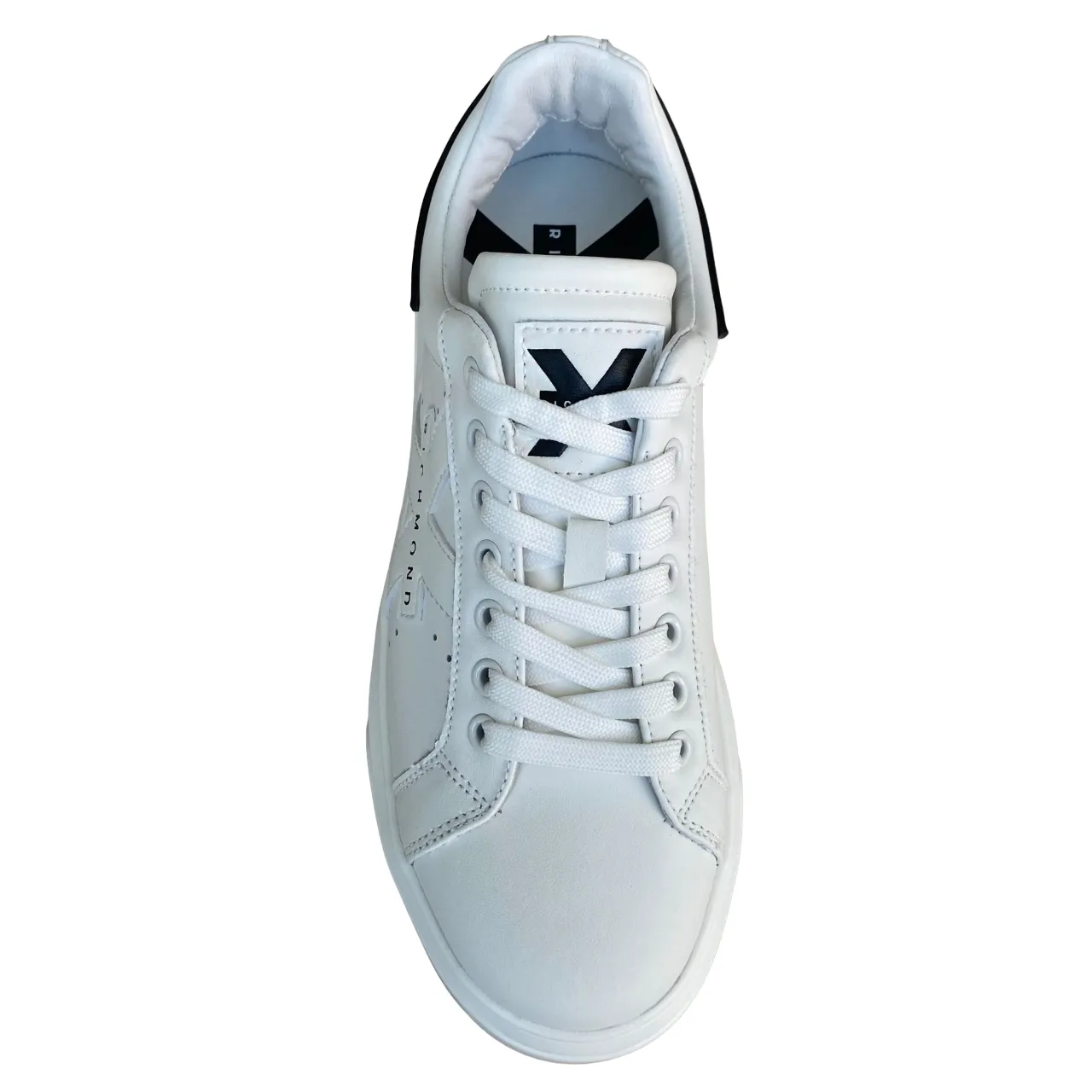 John Richmond men's leather sneakers shoe Action 22203/CP A white