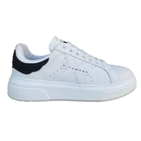 John Richmond men's leather sneakers shoe Action 22203/CP A white